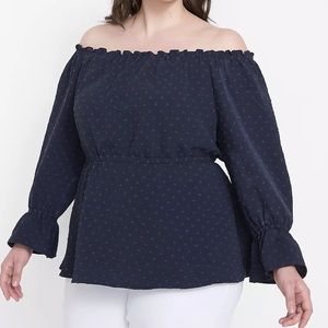 Lane Bryant Off the Shoulder Top 14/16